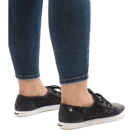 Zapatillas JX05 de encaje negro 2