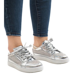 Zapatillas 521 plateadas caladas gris 1