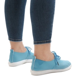 Zapatillas negras caladas HR61116 azul 3