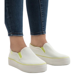 Zapatillas blancas plataforma GF-41 blanco 1