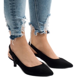 Zapatos negros con tacón B-43 1