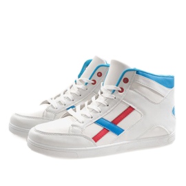 Zapatillas deportivas de hombre blancas HY-1607 blanco multicolor 3