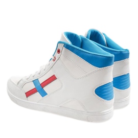 Zapatillas deportivas de hombre blancas HY-1607 blanco multicolor 4