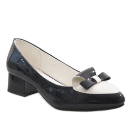 Tacones blancos y negros GF-A166 1