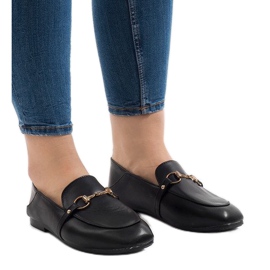 Mocasines bailarina YJX001 negros 1