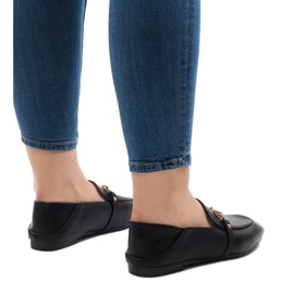 Mocasines bailarina YJX001 negros 3