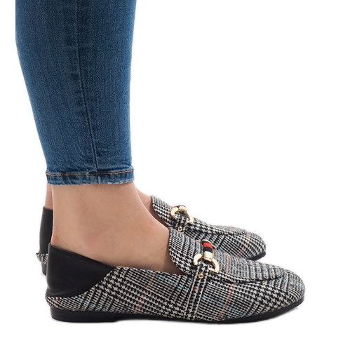 Mocasines bailarina YJX003 negros 1