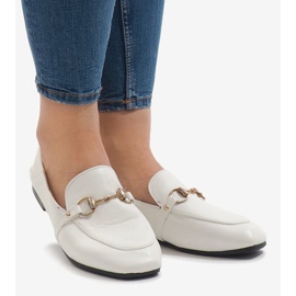 Mocasines blancos de bailarinas YJX001-9 2