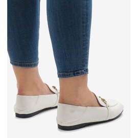 Mocasines blancos de bailarinas YJX001-9 4