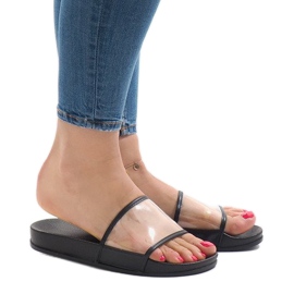 Zapatillas negras transparentes 815 negro 1 Zapatillas negras transparentes 815 negro 1