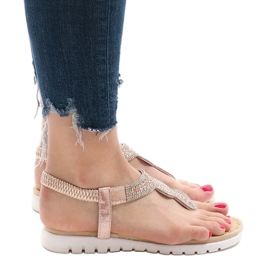 Sandalias rosa con adornos S11 rosado 1