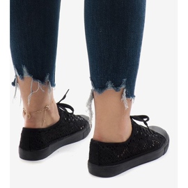 Zapatillas RL-673 de encaje negro 4