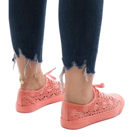 Zapatillas con cordones rosas RL-673 rosado 3