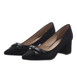 Tacones altos ante negro 7075-P 2
