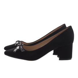 Tacones altos ante negro 7075-P 3