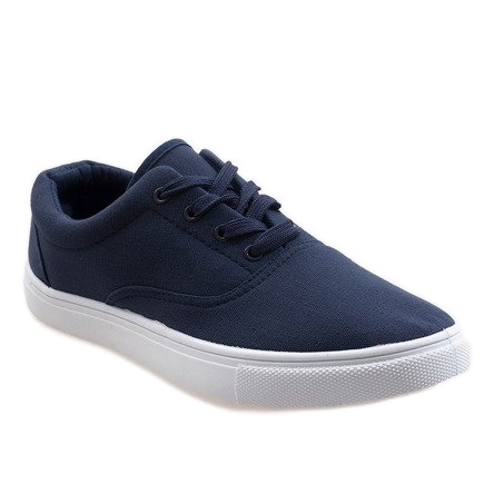 Zapatillas de hombre azul marino QF-10 1