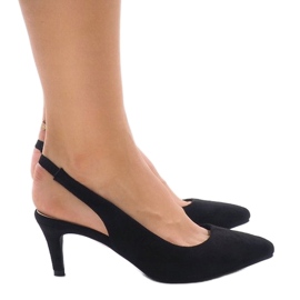 Zapatos negros de tacón con banda elástica 16337-242 1 Zapatos negros de tacón con banda elástica 16337-242 1