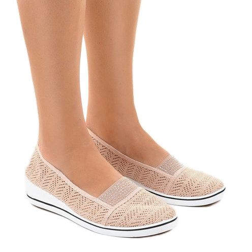 Deportivas rosas con encaje en la cuña ZH-4 1