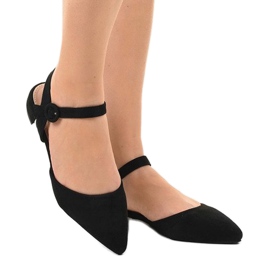 Sandalias bailarinas 77-100 negras negro 2