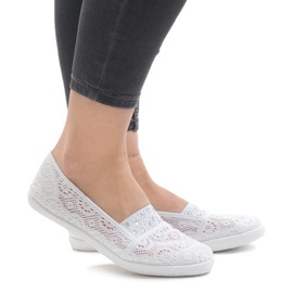 Zapatillas 1148-Y blancas con cordones blanco 1