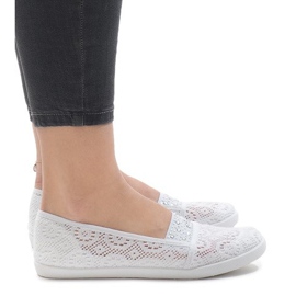 Zapatillas 1148-Y blancas con cordones blanco 2