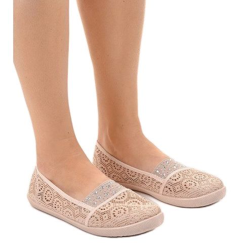 Zapatillas 1148-Y de encaje rosa 1