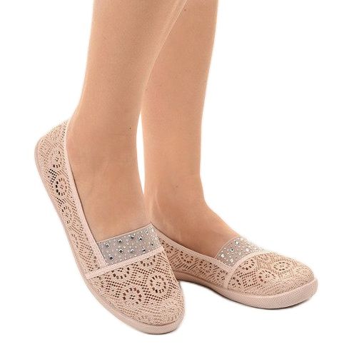 Zapatillas 1148-Y de encaje rosa 2