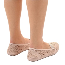Zapatillas 1148-Y de encaje rosa rosado 4