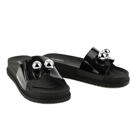 Zapatillas negras con bolas 1819 negro 3