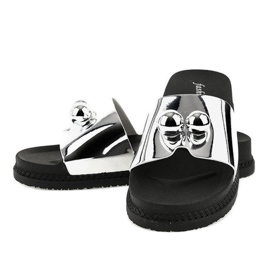 Zapatillas de plata con bolas 1819 gris 2