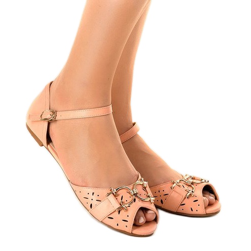 Sandalias rosas con hebilla GF-180 1