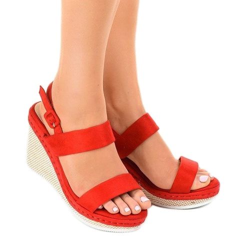 Sandalias de cuña rojas U-6291 rojo 1 Sandalias de cuña rojas U-6291 rojo 1