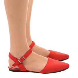 Sandalias bailarinas rojas 235-4 rojo 2