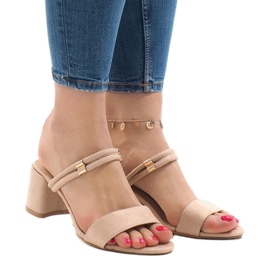 Tacones beige M806 1