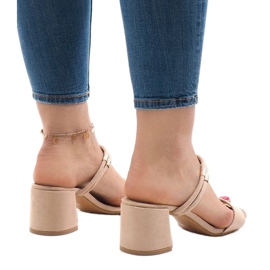 Tacones beige M806 3