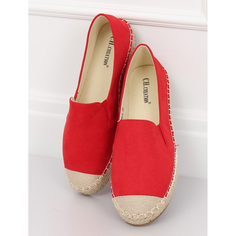 Alpargatas rojas para mujer 180-5 Red II-GAT rojo 1