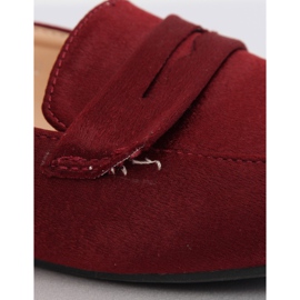 Mocasines de mujer burdeos 3109 Rojo II-GAT 8