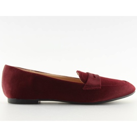 Mocasines de mujer burdeos 3109 Rojo II-GAT 7