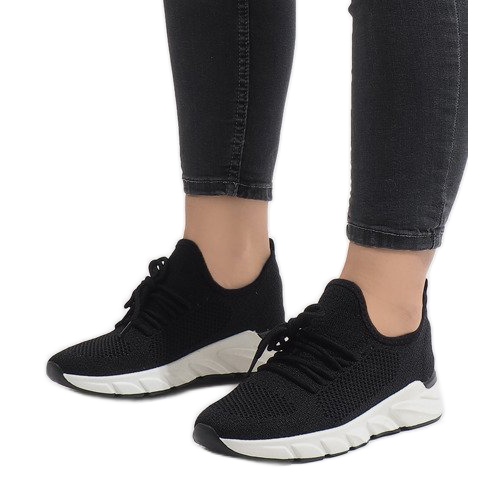 7766-Y zapatillas deportivas negras negro 1