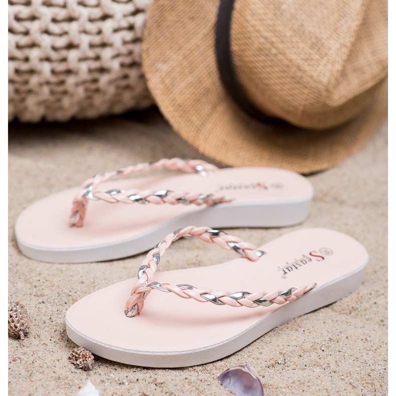 Seastar Chanclas trenzadas rosas rosado 2