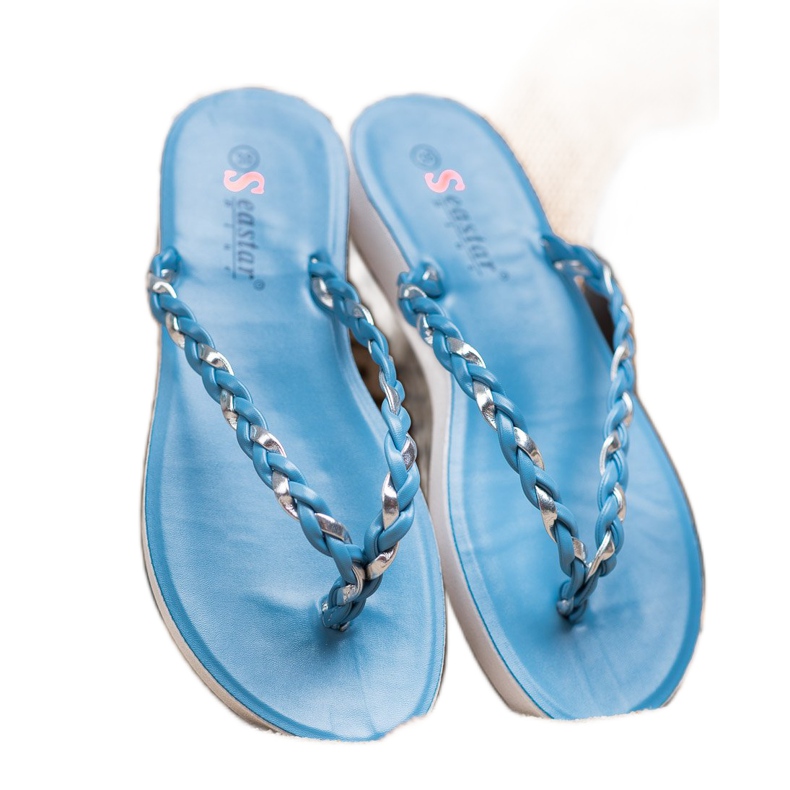 Seastar Chanclas Trenzadas Azules 2 Seastar Chanclas Trenzadas Azules 2