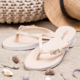 Seastar Chanclas con lazo marrón 1