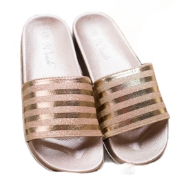 Weide Pantuflas Con Brillo amarillo 1