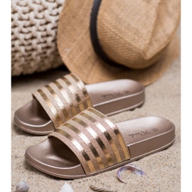 Weide Pantuflas Con Brillo amarillo 2 Weide Pantuflas Con Brillo amarillo 2