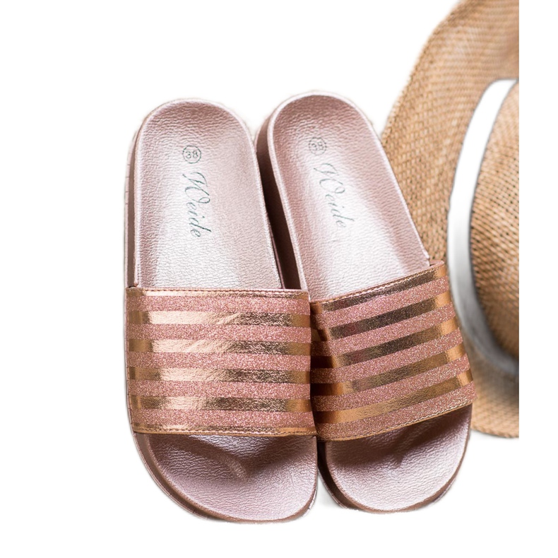 Weide Pantuflas Con Brillo rosa 1