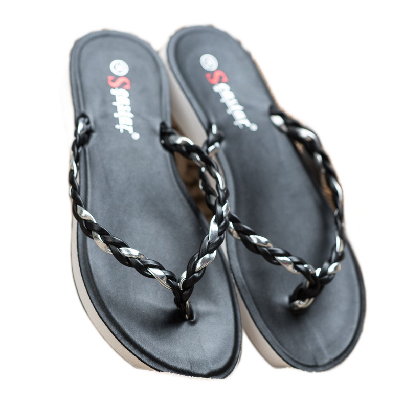 Seastar Chanclas Trenzadas Negras negro 2