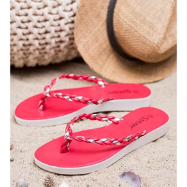 Seastar Chanclas Trenzadas Rojas rojo 4