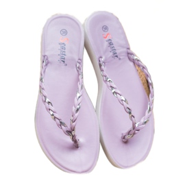 Seastar Chanclas Trenzadas Violeta 3