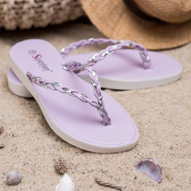Seastar Chanclas Trenzadas Violeta 4