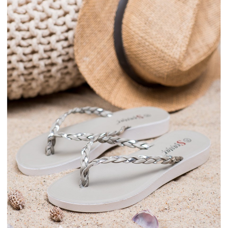 Seastar Chanclas trenzadas grises 1